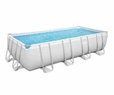 BESTWAY piscina POWER STEEL FRAME rettangolare cm 488x244x122h con filtro a sabbia
