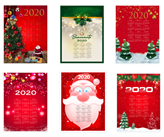 SET 6 PEZZI Strofinaccio CALENDARIO 2020 Natale in puro cotone stampato in ALTA definizione misura MAXI assortimento B