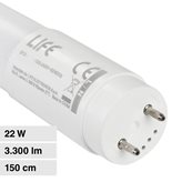 Life Tubo LED T8 G13 22W SMD Lampadina 150cm con Starter - mod. 39.968150C / 39.968150N / 39.968150F - Colore : Bianco Freddo