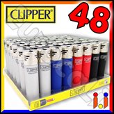 Clipper Large Elettronico Fantasia Elegant - Box da 48 Accendini