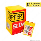 Clipper Slim 6mm Lisci - Box 34 Bustine da 120 Filtri + 50 Cartine Corte