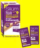 Silium Kit Reconstructive Olio + Booster Trattamento Ricostruttivo Capelli Con Argan E Cheratina 2 Bustine 12ml