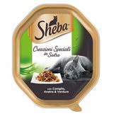 Sheba Creazioni Speciali in Salsa con Coniglio Anatra e Verdure Vaschetta 85g - Peso : 85g