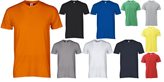 T-shirt Girocollo Manica Corta 100% Cotone Print - Payper AY 7450 - Colore : Steel Grey- Taglia : S