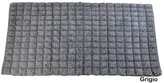 Baumwolle-Bad-Teppich THERMAE 60x110 cm. - Farbe / Design : GRIGIO