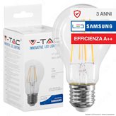 V-Tac PRO VT-256 Lampadina LED E27 6W Bulb A60 Chip Samsung - SKU 287