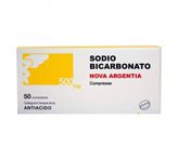 Nova Argentia Sodio Bicarbonato 500mg Per Acidità Di Stomaco 50 Compresse