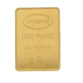 Lingotto Unoaerre da 5 grammi in Oro puro 24 Carati 999,9/00