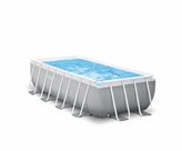 INTEX piscina PRISM METAL FRAME rettangolare cm 400x200x100h con pompa filtro