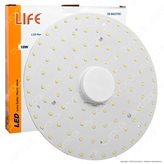 Life Modulo LED Circolina con Magnete Ø200mm 18W per Plafoniere - Colore : Bianco Caldo