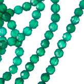 Green Agate - Faceted round 6mm beads - Loose
