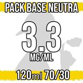 Base Neutra 70VG 30PG con Nicotina 3,3 mg/ml - 120ml