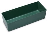 Vaschetta per portaminuterie - Colore : verde, Larghezza (cm) : 10.4, Profondità (cm) : 28, Altezza (cm) : 8, Quantità : 1
