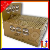 Cartine Ocb Premium Oro King Size Lunghe Slim - Scatola da 50 Libretti