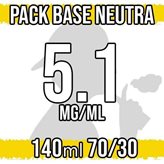 Base Neutra 70VG 30PG con Nicotina 5,1 mg/ml - 140ml