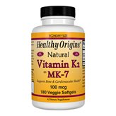 Healthy Origins Vitamin K-2 come MK-7, 100mcg - 180 softgels - Vitamina K2