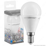 SkyLighting Lampadina LED E14 8W MiniGlobo P45 - mod. G45PA-1408 - Colore : Bianco Caldo
