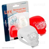 Life 2 Torce LED per Bici con Funzione Lampeggiante