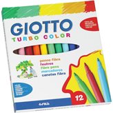 Pennarelli Giotto Turbo Color punta fine 0,5-2 mm da 3 anni in poi 416000 (conf.12)