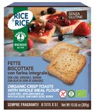 Rice&amp;Rice Fette Biscottate Con Farina Integrale Senza Glutine 300g (6x50g)