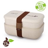 Portavivande Bento Box Amarillo Bio Duo in materiale ecologico