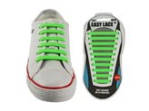 Lacci scarpe elastici in silicone verde - Taglia : Unica, Colore : VERDE