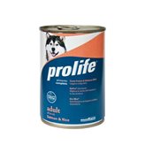 Prolife Wet Dog - Adult - All Breeds - Salmon & Rice - 400 gr. - Barattolo