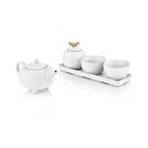 Ru Porcelain tea set white 5 pcs