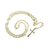 Miraculous Virgin Capped Glass Rosary