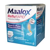Maalox RefluRapid - 40 Compresse Riduce il Bruciore di Stomaco