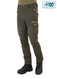 Pantalone Cortina Impermeabile U-Tex Verde Profili Arancio