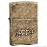 Accendino Zippo Mod. 28994 Zippo Antique Brass Logo - Ricaricabile Antivento