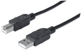 Cavo USB 2.0 A maschio/B maschio 5m Nero