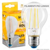 Bot Lighting Shot Lampadina LED E27 7W Bulb A60 Filamento Extra-Lungo - Colore : Bianco Naturale
