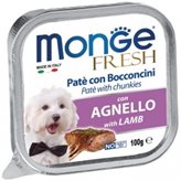 Monge Fresh Paté e Bocconcini con Agnello 100 g - Peso : 100g