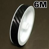 Carbon look adhesive strips for motorcycle rims - Width : 7 mm X 6MT