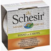 Alimento gatto Schesir Cat Broth tonno e carote 70g