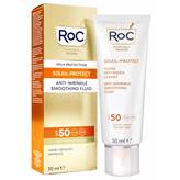 Roc Soleil Protect Fluido Viso SPF 50 - Fluido viso antirughe con protezione solare molto alta - 50 ml