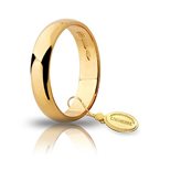 Fede Nuziale Unoaerre Oro giallo Larga 4 grammi - Misura anello : 11-Incisione: Interna (gratuita); -Testi incisioni: Pietro 14/09/2013 (corsivo)