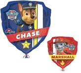 Palloncino in mylar Super Shape Paw Patrol double-face