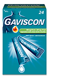 Gaviscon 500mg/10ml + 267mg/10ml Antiacido 24 Bustine