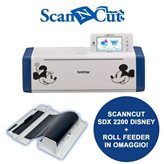 Macchina da taglio con scanner Brother Scanncut SDX 2200D Disney (Nuovo modello) + Roll Feeder