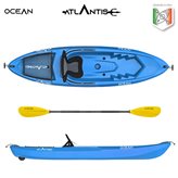 Kayak - canoa Atlantis OCEAN EVOLUTION blu cm 266 - seggiolino - ruotino - pagaia