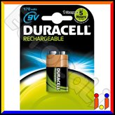 Duracell Transistor Pila Ricaricabile 9V - Blister 1 Batteria