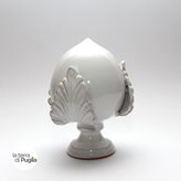 Pumo in Ceramica (Scegli il Colore: Bianco - Seleziona altezza/grandezza: 16 cm)