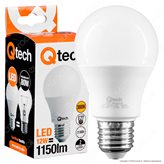 Qtech Lampadina LED E27 12W Bulb A60 - Colore : Bianco Caldo