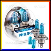Philips Blue Vision Ultra Effetto Xenon - Kit 2 Lampadine H4 + 2 W5W