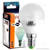 Life Serie 45GF Lampadina LED E14 5W MiniGlobo P45 - Colore : Bianco Caldo