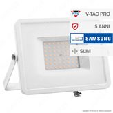 V-Tac PRO VT-50 Faro LED SMD 50W Ultrasottile Chip Samsung da Esterno Colore Bianco - SKU 409 / 410 - Colore : Bianco Naturale