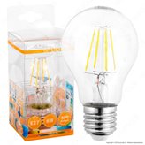 SkyLighting Lampadina LED E27 6W Bulb A60 Filamento - Colore : Bianco Naturale